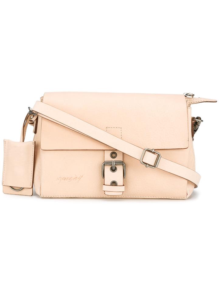 Marsèll Buckle Detail Crossbody Bag, Women's, Nude/neutrals, Leather
