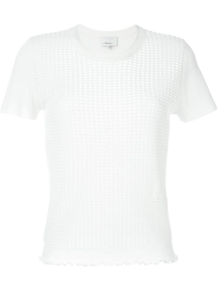 3.1 Phillip Lim Perforated Knit Top