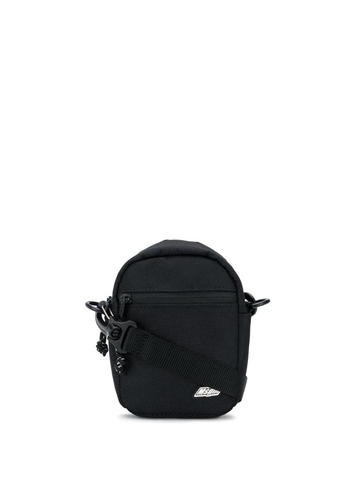 Msgm Crossbody Logo Patch Bag - Black