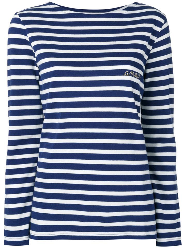 Maison Labiche - Striped Top - Women - Cotton - L, Blue, Cotton