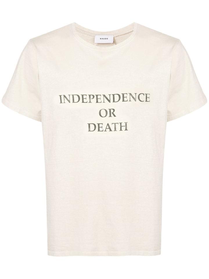 Rhude Gun Club T-shirt - Nude & Neutrals