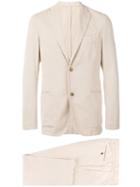 Boglioli - Notched Lapel Two-piece Suit - Men - Cotton/cupro - 52, Nude/neutrals, Cotton/cupro