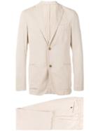 Boglioli - Notched Lapel Two-piece Suit - Men - Cotton/cupro - 52, Nude/neutrals, Cotton/cupro