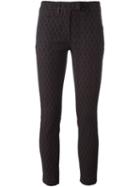 Dondup Printed Cropped Trousers, Women's, Size: 27, Cotton/polyamide/spandex/elastane/viscose