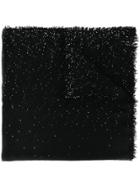 Faliero Sarti Sequin Fringed Scarf - Black