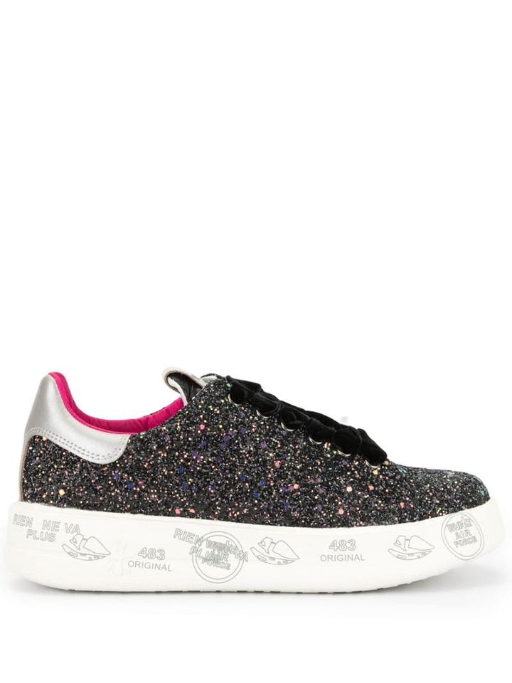 Premiata Glitter Detail Sneakers - Blue