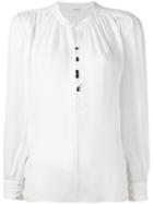 Masscob Relaxed Fit Blouse, Women's, Size: Medium, White, Silk