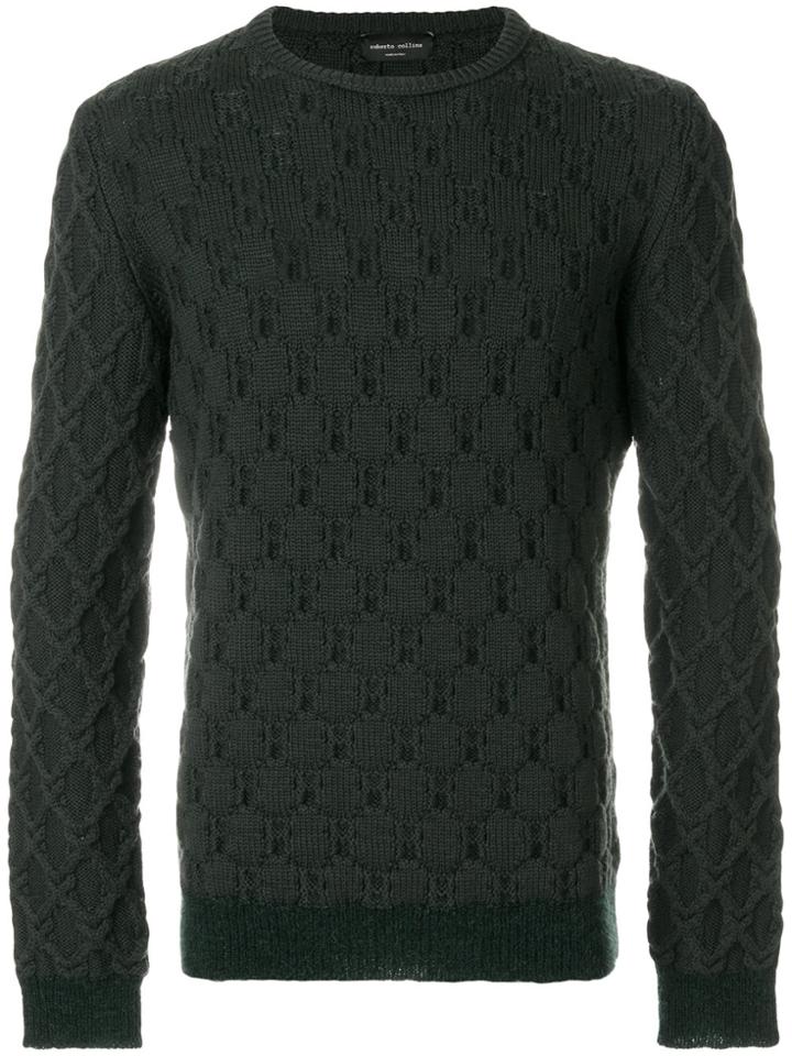 Roberto Collina Waffle Knit Sweater - Green