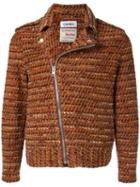 Coohem Tweed Biker Jacket - Brown