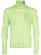 Prada Roll Neck Long Sleeved T-shirt - Green