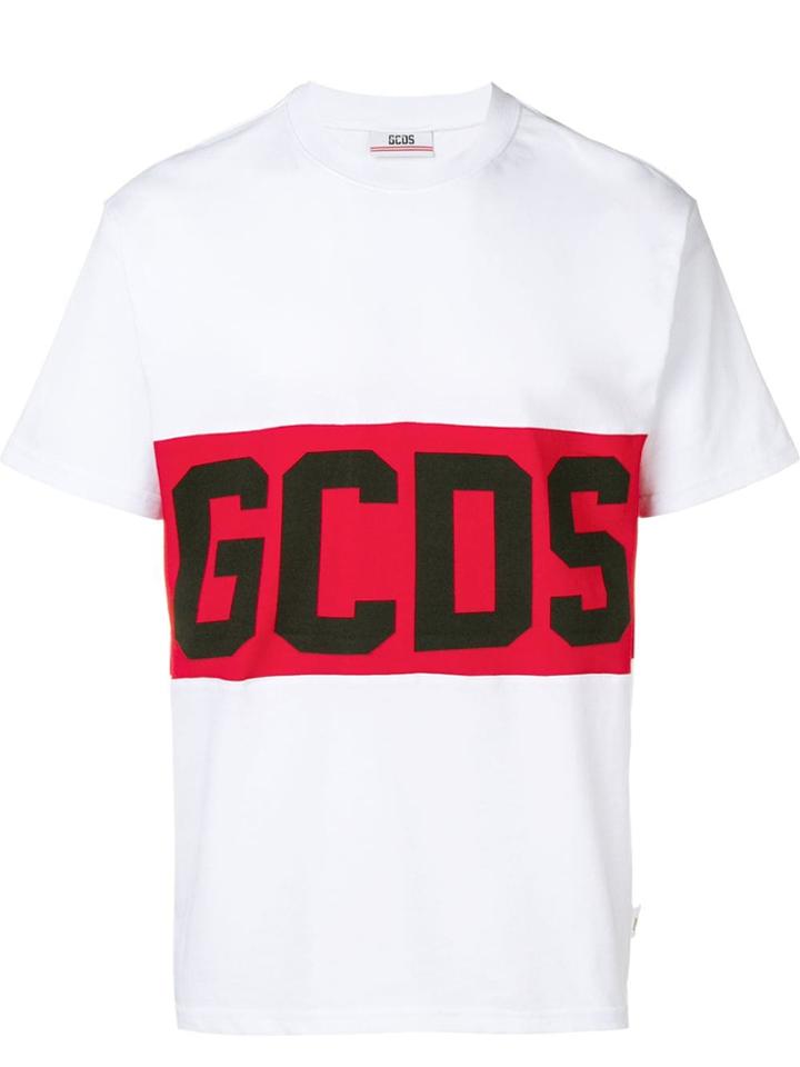 Gcds Logo Band T-shirt - White
