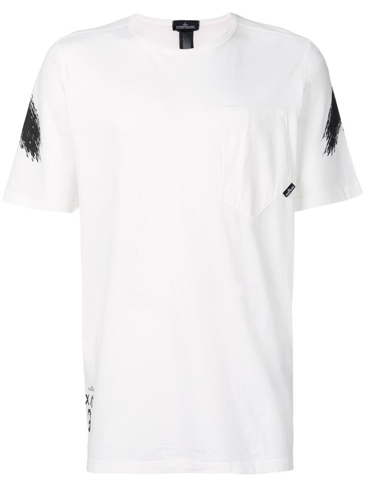 Stone Island Shadow Project - Printed T-shirt - Men - Cotton - L, White, Cotton