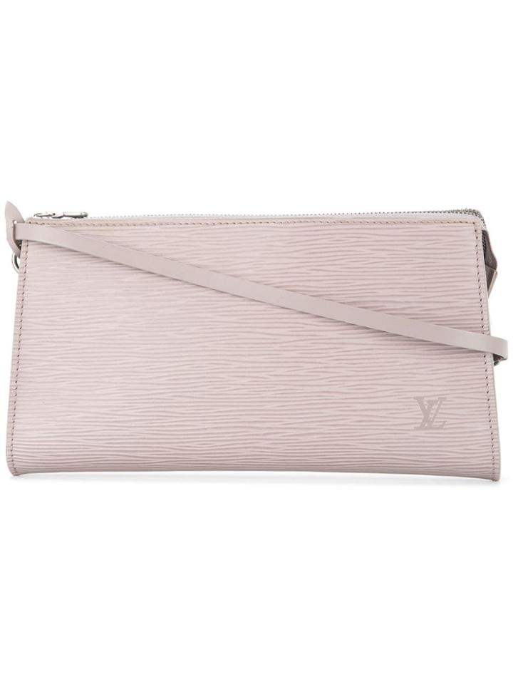 Louis Vuitton Vintage Textured Rectangular Shoulder Bag - Pink &