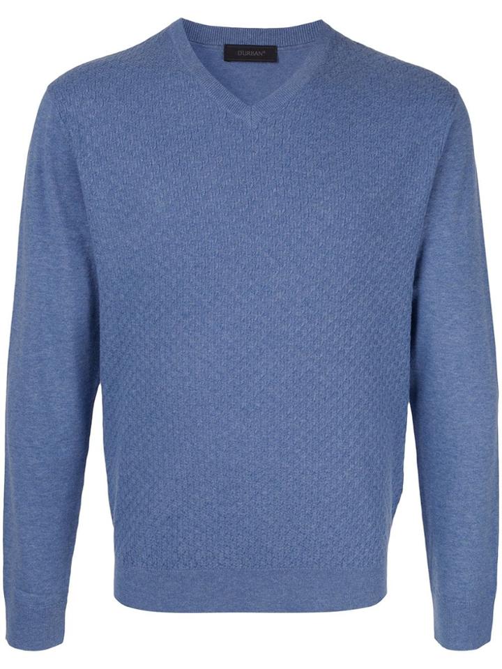 D'urban V-neck Jumper - Blue