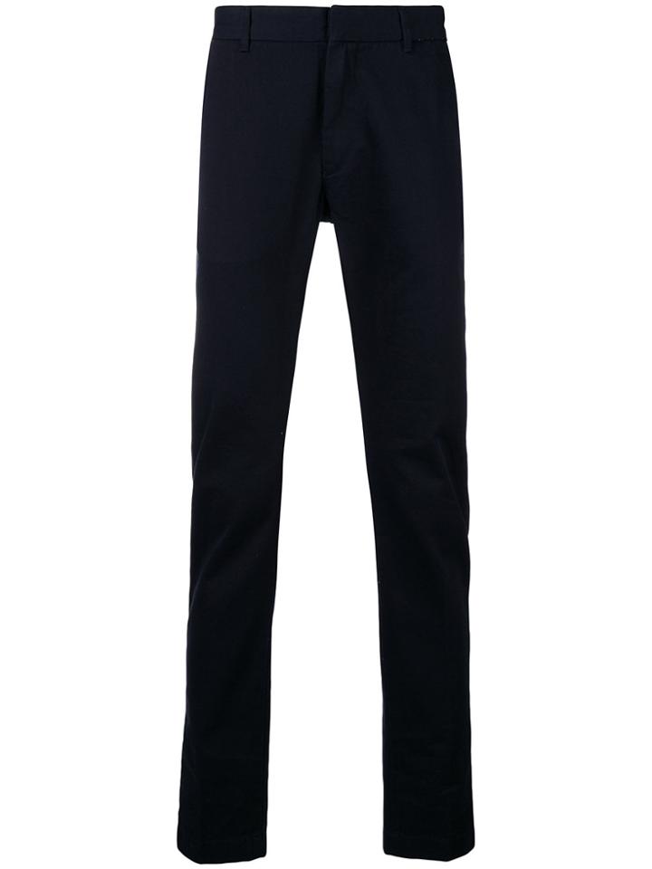 Closed Straight-leg Trousers - Blue