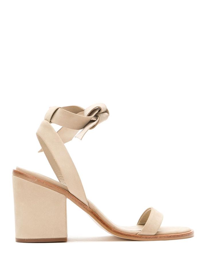 Osklen Leather Sandals With Lace Up Detail - Neutrals