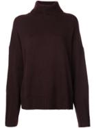 Nili Lotan Oversized Roll Neck Jumper - Red