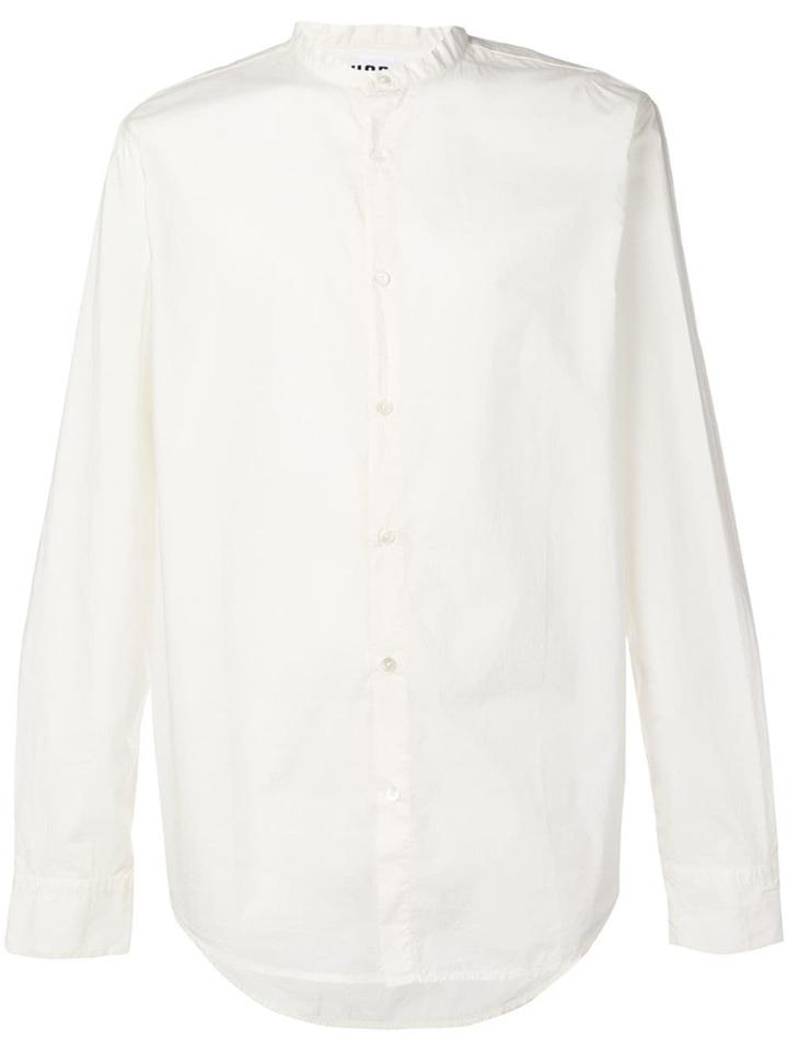 Hope Band Collar Shirt - White