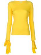 Jw Anderson Tied Sleeve Sweater - Yellow & Orange