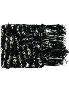 Missoni Chunky Knit Tassel Scarf - Black