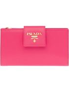 Prada Medium Saffiano Wallet - Pink