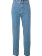 Chloé Scalloped Jeans, Women's, Size: 36, Blue, Cotton/polyester