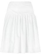 Boutique Moschino A-line Skirt, Women's, Size: 40, White, Cotton/other Fibres