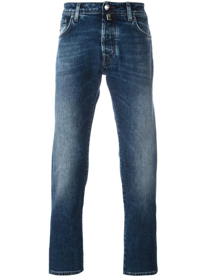 Jacob Cohen Straight-leg Jeans, Men's, Size: 36, Blue, Cotton/spandex/elastane