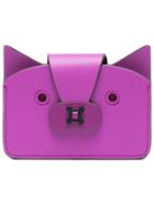 Anya Hindmarch Purple Leather Fox Multi Card Case - Pink & Purple