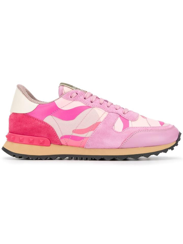 Valentino Valentino Garavani Rockrunner Sneakers - Pink