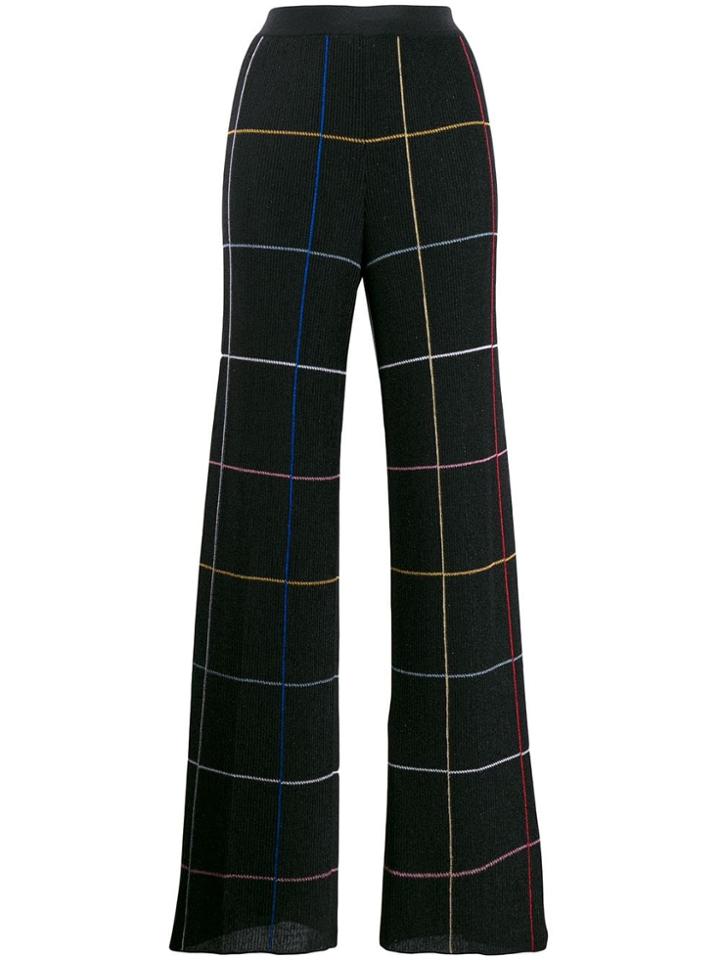 Missoni Checked Wide-leg Trousers - Black