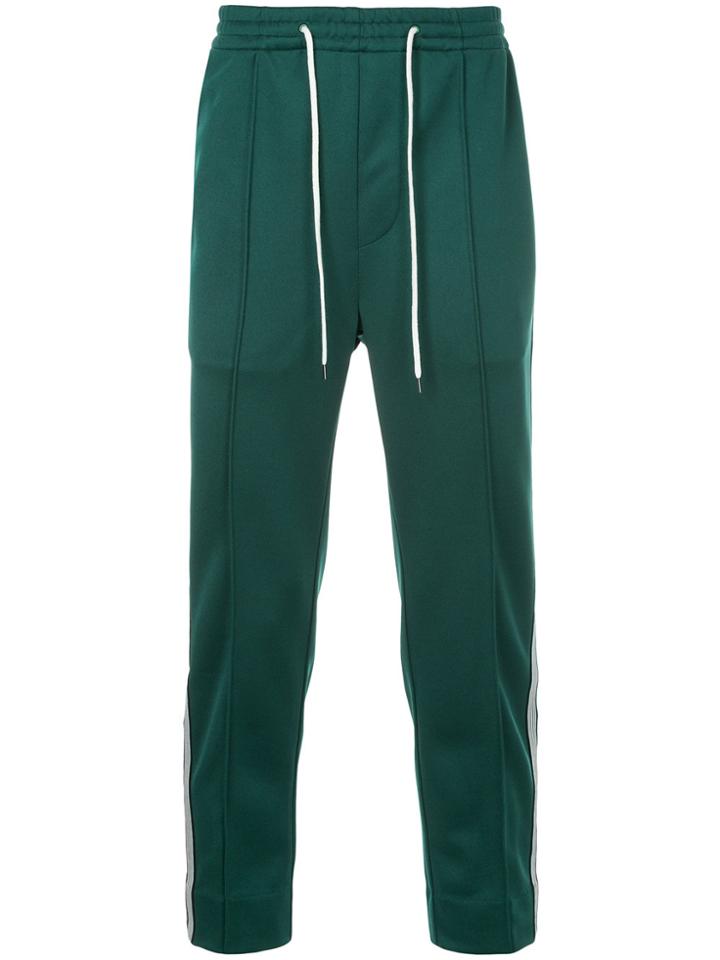 Monkey Time Side-stripe Drawstring Trousers - Green