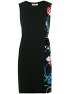 Emilio Pucci Floral Print Belted Dress - Black