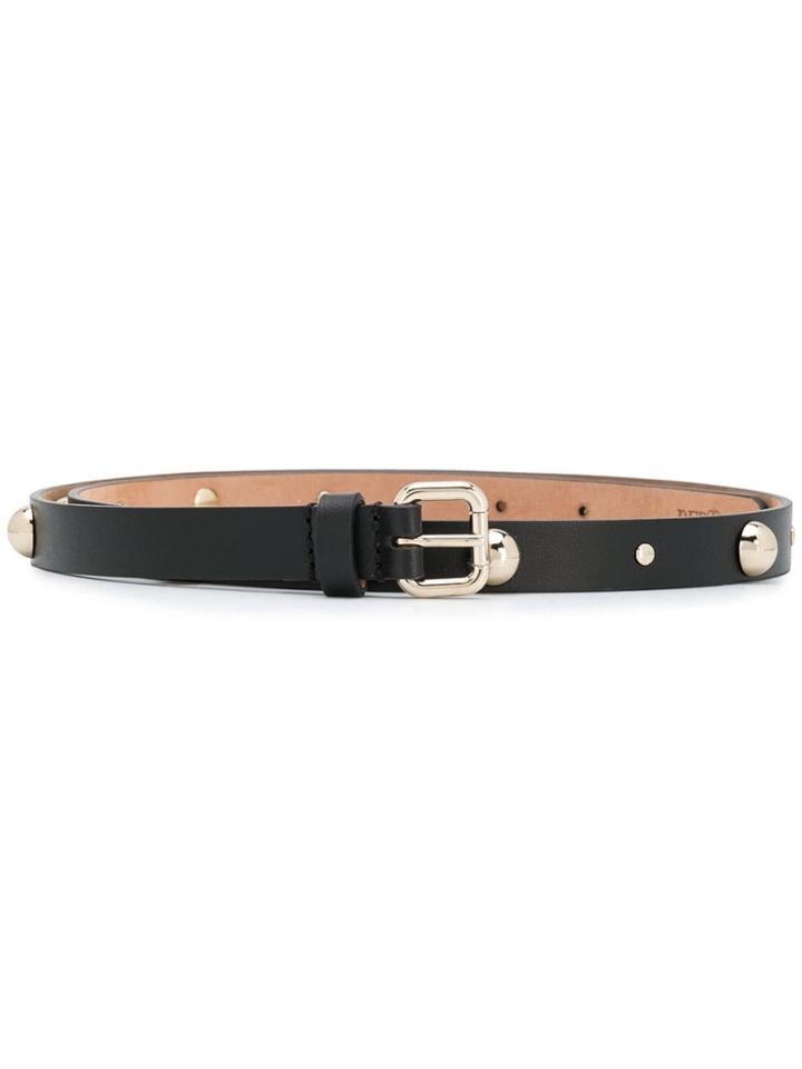 Red Valentino Studded Skinny Belt - Black