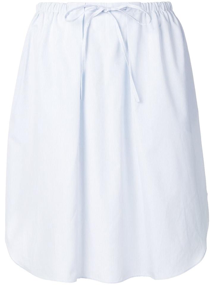 Jil Sander Navy Drawstring Skirt - Blue