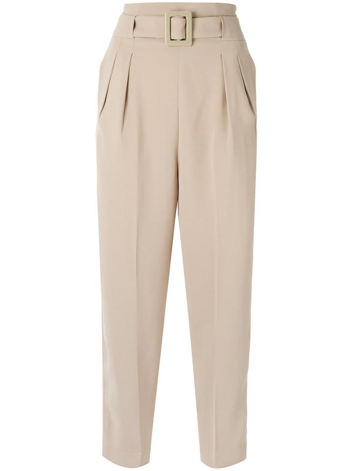 Egrey - Cropped Trousers - Women - Polyester - 34, Nude/neutrals, Polyester