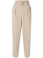Egrey - Cropped Trousers - Women - Polyester - 34, Nude/neutrals, Polyester