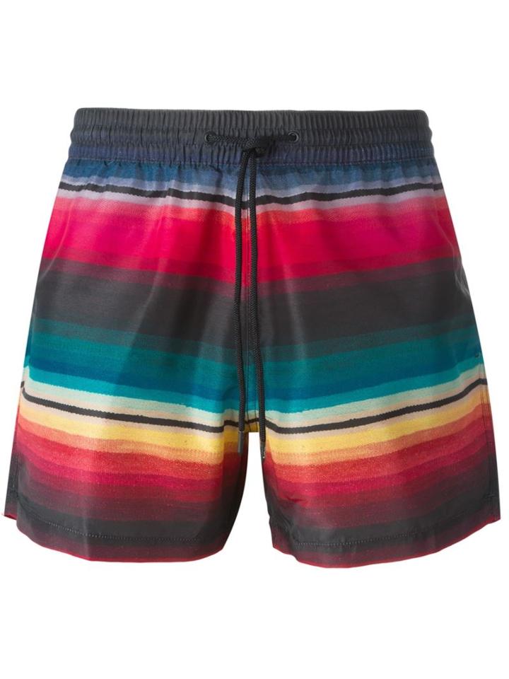 Paul Smith Striped Swim Shorts, Men's, Size: Small, Recycled Polyester/polyester