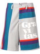 Kolor Striped Bermuda Shorts - Grey