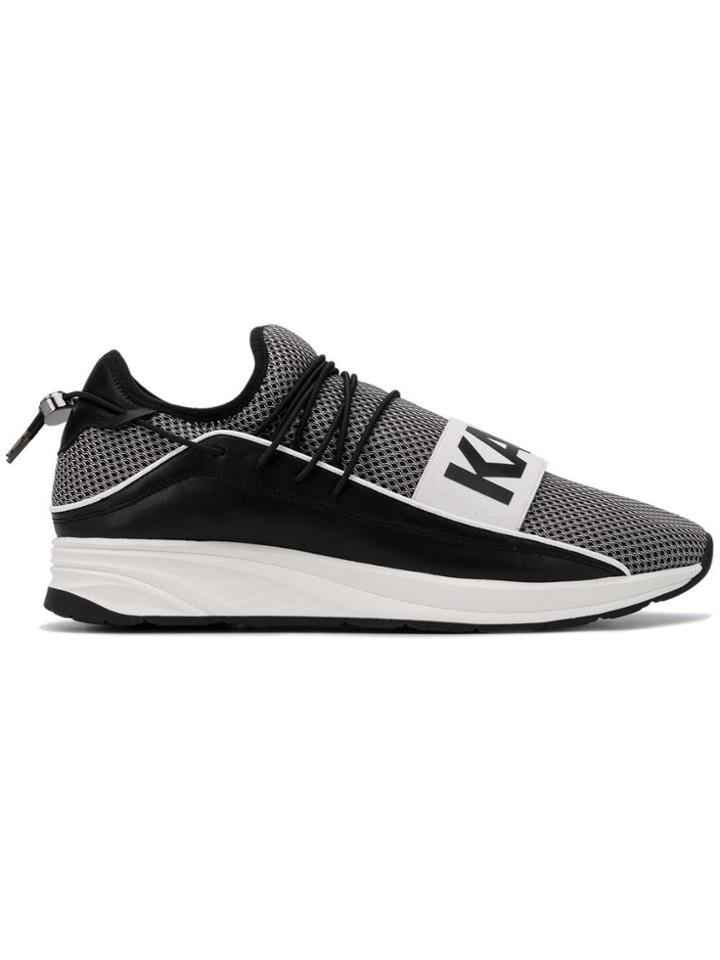Karl Lagerfeld Vektor Karl Band Trainers - Black