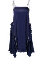 See By Chloé Frill Trim Cami Dress - Blue