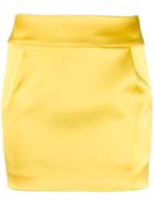 Alexandre Vauthier Short Pencil Skirt - Yellow
