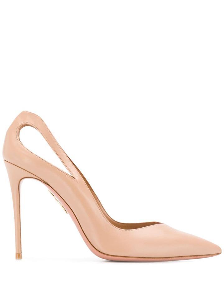 Aquazzura Shiva 85 Pumps - Neutrals