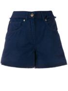Mr & Mrs Italy Mid Rise Denim Shorts - Blue