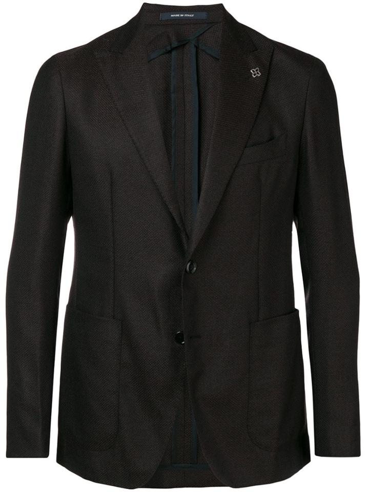 Tagliatore Peaked Lapels Blazer - Brown