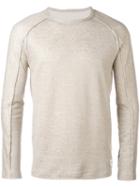 Dondup - Crew Neck Sweater - Men - Cotton/linen/flax/polyamide - Xl, Nude/neutrals, Cotton/linen/flax/polyamide