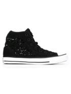 Converse Crochet Sneakers, Women's, Size: 9, Black, Cotton/rubber