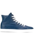 Hogan Rebel Hi-top Sneakers, Women's, Size: 35.5, Blue, Leather/rubber