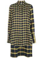 Monse Check Print Shirt - Blue