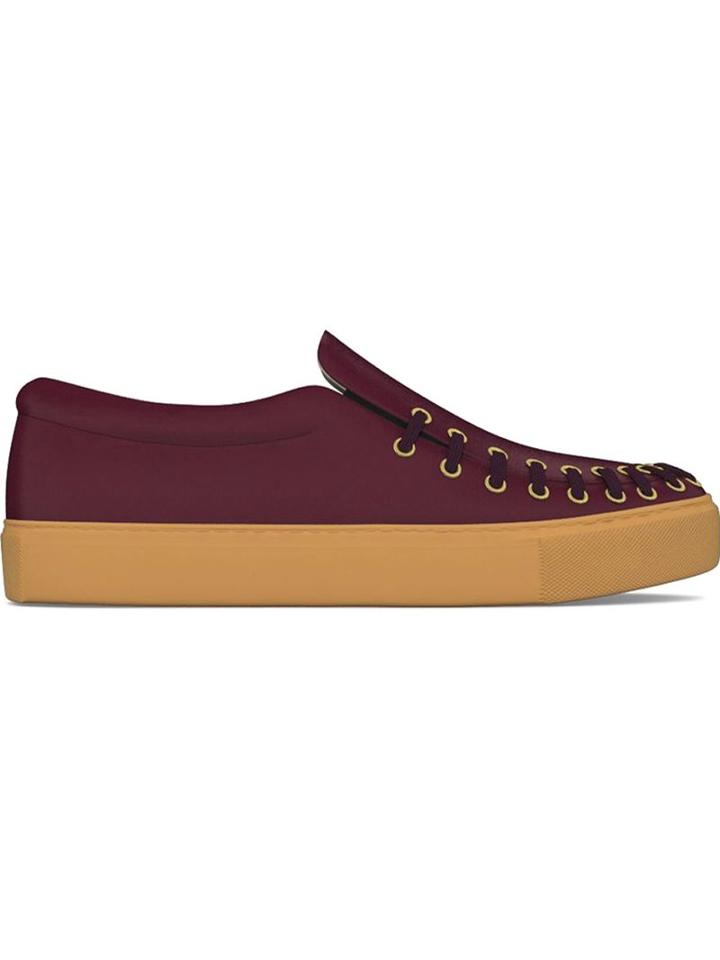 Myswear Conduit Slip-on Sneakers, Women's, Size: 37, Red, Nappa Leather/rubber